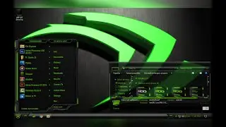 Theme for Windows 10 HUD machine green custom theme