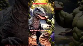 Hulk Gives Chocolate to Dinosaur 😆 | Hulk vs Dinosaur AI Shorts#shorts#ai#hulkvsdinosaur
