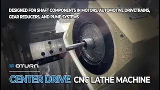 Center Drive CNC Lathe | Stable Single-Side Turning with Controlled Cutting Forces