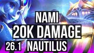 NAMI & Miss Fortune vs NAUTILUS & Caitlyn (SUP) | 20K damage | EUNE Master | 26.1