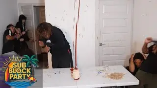 RUBBER BANDING ITEMS TILL THEY EXPLODE PT2 (SUB BLOCK PARTY DAY 2)