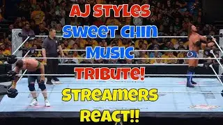 Реакция стримеров! Музыкальный трибьют AJ Styles Sweet Chin для HBK!! #wwe #рестлинг #crownjewel
