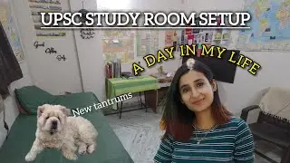 i finally changed my study room |  upsc study routine a night in my life 📚 |  study room tour 💝