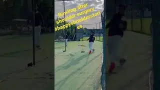 Bowling after labral repair surgery - Dr Ayyappan V Nair #bangalore #arthroscopy #bowling #cricket
