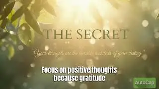 Your Thoughts Are Creating Your Reality | The Secret ✨