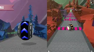 Rolling Balls Sky Escape Speedrun Challenge Vs Reverse Balls Speedrun Walkthrough Gameplay