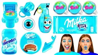 Desaf&iacute;o De Comida Azul | Guerra de Cocina Divertida por CRAFTooNS Challenge