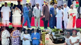 Prz Mahama &Wife, Veep Jane Naana elegantly arrive for National Day of Prayer & Thanksgiving service