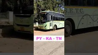 Pondicherry - Karnataka - Tamil Nadu SETC Bus