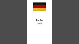 #paper #germanFlashcard #flashcard #german  #newdaygerman #newdaylanguage