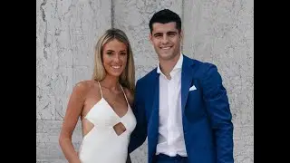 Alice Campello, la invitada perfecta en una boda con la familia de &Aacute;lvaro Morata vestido fluido