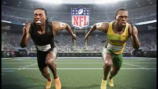 Usain Bolt vs Fastest NFL 40 yard dash | Realistic 3D Simulation