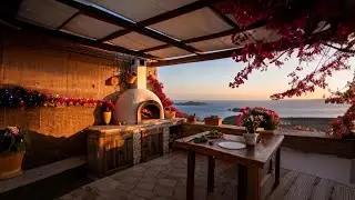 Sunset Dinner at the Villa: Mediterranean Rustic Vibes & Nature Sounds.