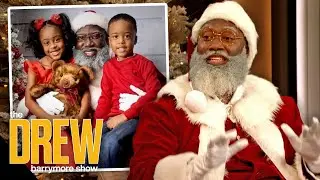 Black Santa Says Merry Christmas to The Drew Barrymore Show!