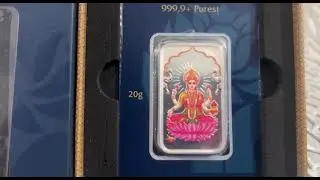 Showcase MMTC Laxmi Colored Silver Bar 20g 999.9 Purity #unboxing #viralvideo #viralshorts #viral