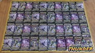 40 Lost Thunder Booster Pack Opening