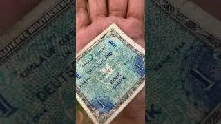 Rare WWII Allied Military Currency: 1 Mark Note #money #Note #world #europe