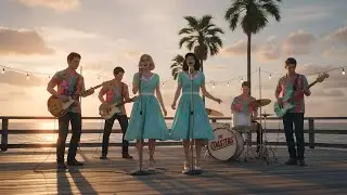 60s/70s Pop Rock Vibes | Retro Beach Sunset Performance