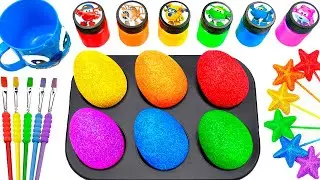 Satisfying Video l Making DIY 6 Relax Mega Mini Sprunki Slimes Finger ASMR Toy Disney Sounds
