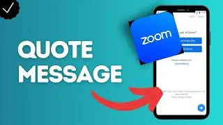 How to quote text message on Zoom?