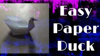 how to make a paper duck || कागज की बतख || easy paper duck