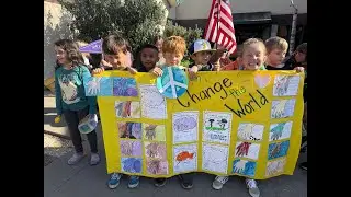 Ms. Macy's First Grade Class Honor Martin Luther King Jr.