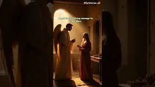 Angel Gabriel meets virgin Mary #angel #gabriel #mother #jesus #message #holyspirit #god #hailmary