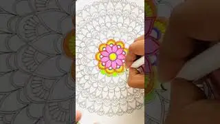 Calm & relaxing Mandala coloring #mandala #mandalaart #coloring