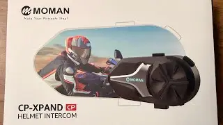 Unboxing of the MOMAN CP-XPAND Helmet Intercom #motorcycle #rider #biker #helmet #helmetintercom 