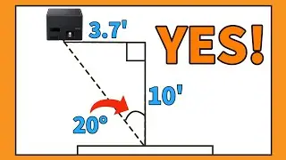 Can a projector be mounted off-center? Epson EpiqVision Mini EF12 Review #hometheater