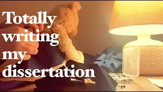 Late night dissertation writing and shenanigans /short vlog