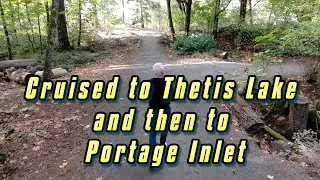 Oct 17th 2025 I Rode to Thetis Lake and Portage Inlet Park trying out my flying camera