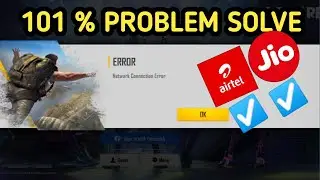 network connection error free fire// airtel sim free fire login problem!! network connection