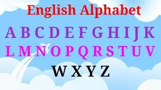 Let's learn English letters | Easy English alphabet learning #englishlearning #abcd