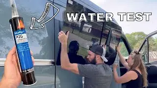 Water testing this Auto Glass Sealant on a Sprinter Van! | Review