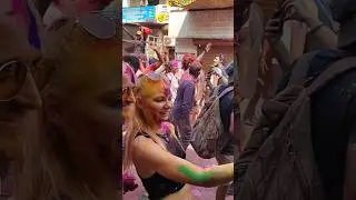 Holi in Goa 2025 #goa #holi #arambol #shorts #trending