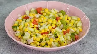 AMERICAN CORN SALAD | HEALTHY & TASTY CORN SALAD | THE BEST CORN SALAD | SORTIZY RECIPES