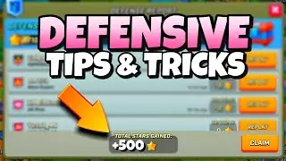 RUSH WARS DEFENSIVE TIPS AND TRICKS! Best HQ 4 Way To Gain Stars!