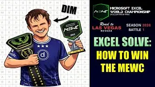 Excel Solve: How to Win the Microsoft Excel World Championship (Road to Las Vegas 2026, Battle 1)