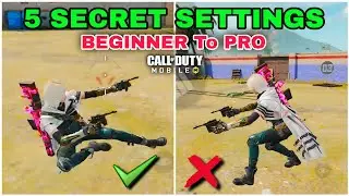 ❌ Noob to Pro Instantly 😱 5 Secret CODM Settings You Need to Enable ✅ BR Pro settings cod mobile 🔥 
