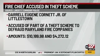 Local fire chief accused in theft scheme involving Maryland fire companies