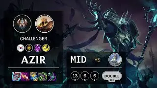 Azir Mid vs Galio - KR Challenger Patch 11.2