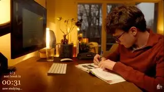 5-HOUR | Study With Me | Two breaks, No music, Deep work