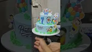 #trending #viral #video#two #step #black# forest# flavour# cake# doremon# theme# cake# 🎂🎂🍰🍰👌💯 🎂🍰🎂👌👌