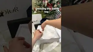 Dior Saddle Bag Unboxing