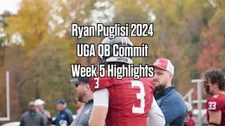 Ryan Puglisi highlights from Week 5