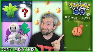 Make sure you don't MISS THIS! Shiny Cherubi Hunt! (Pok&eacute;mon GO)