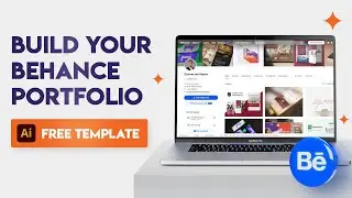 Как создать потрясающее портфолио на Behance + бесплатный шаблон с использованием ИИ