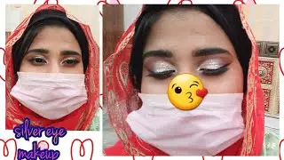 How to create Silver eye Makeup look || with asma batool