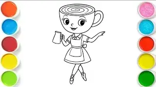 Ballerina Cappuccina Drawing, Painting & Coloring For Kids and Toddlers_ Easy Art